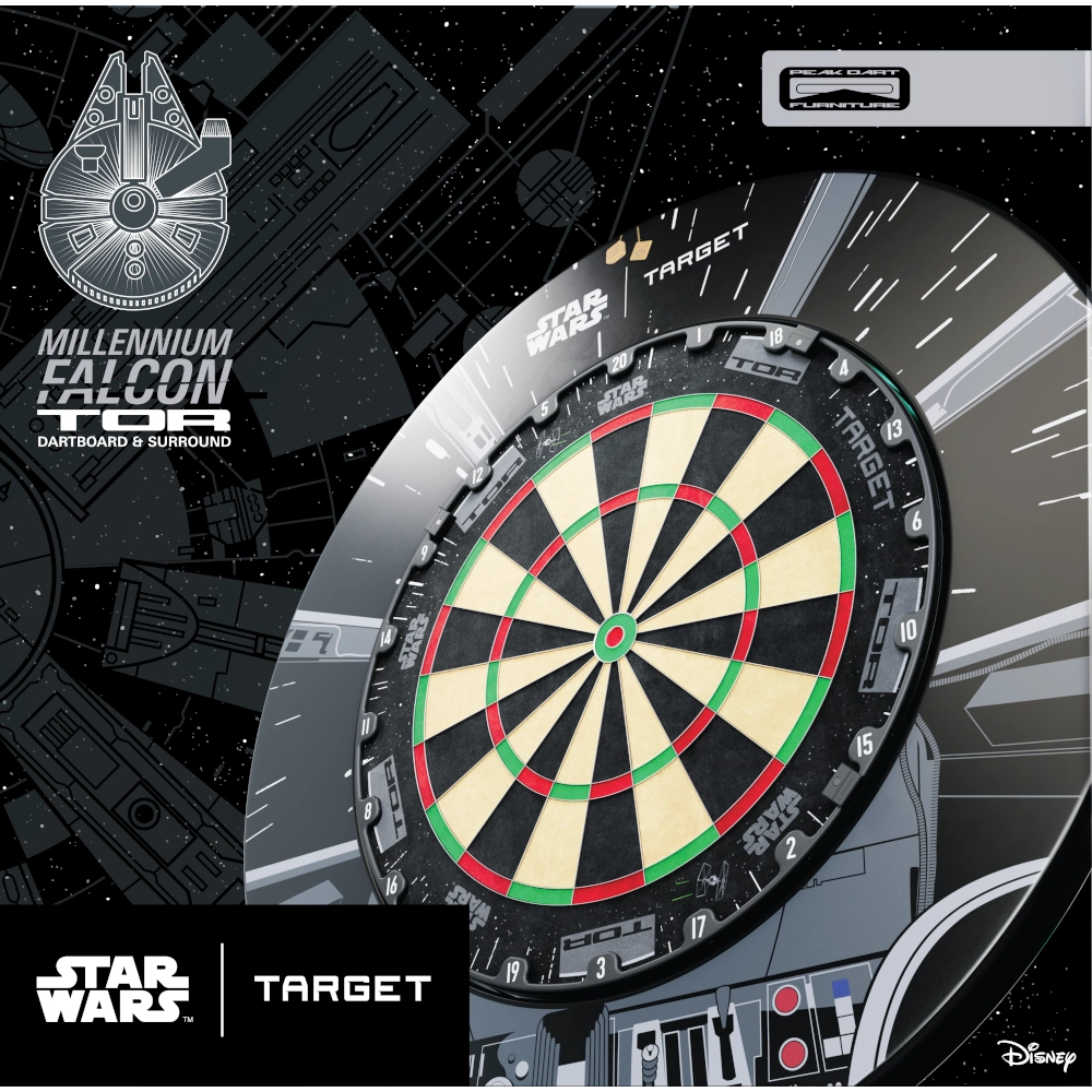 Target Tor Millennium Falcon Star Wars Dartboard Surround Bundle