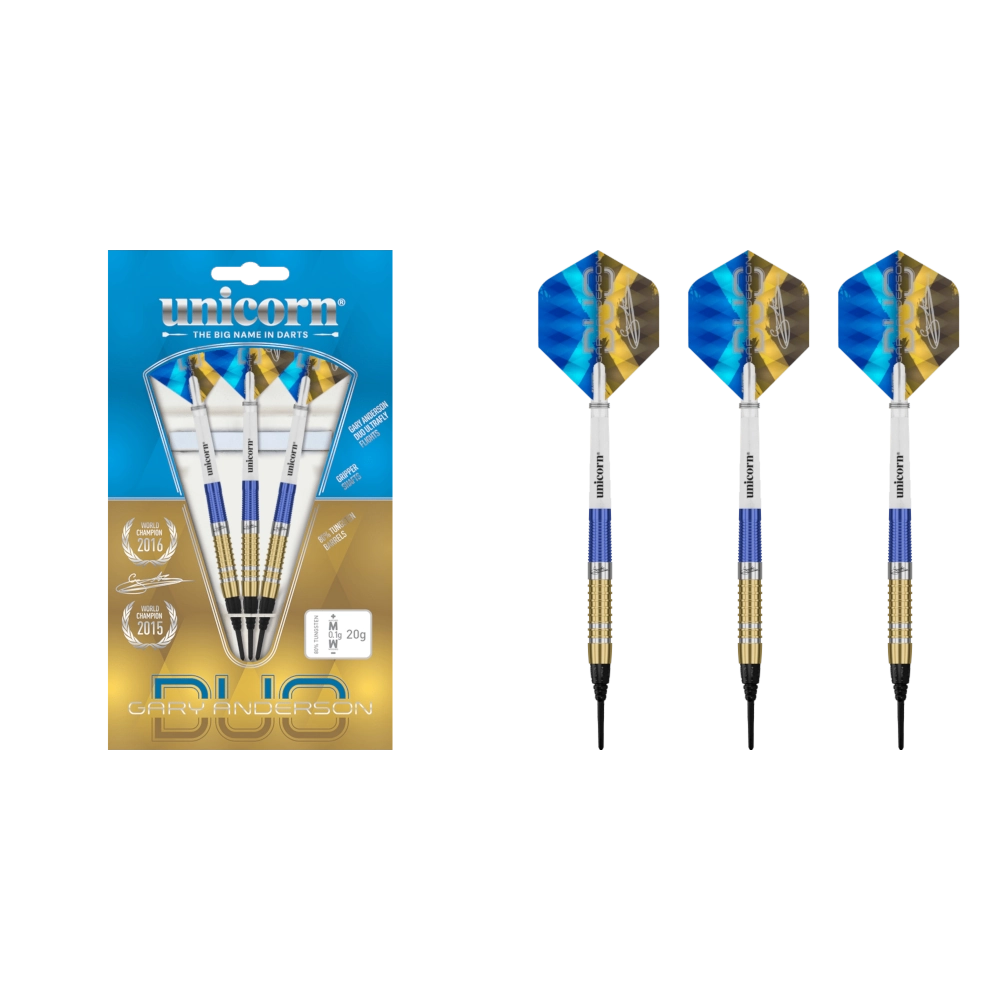 Unicorn Gary Anderson Phase 3 Duo Soft Tip Darts 90%