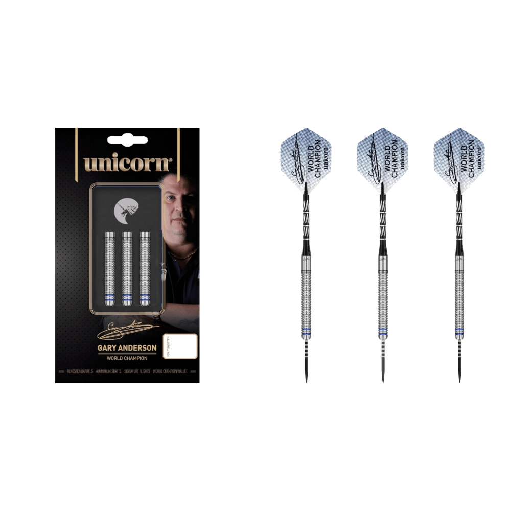 Unicorn Gary Anderson Phase 3 Steel Tip Darts 90%