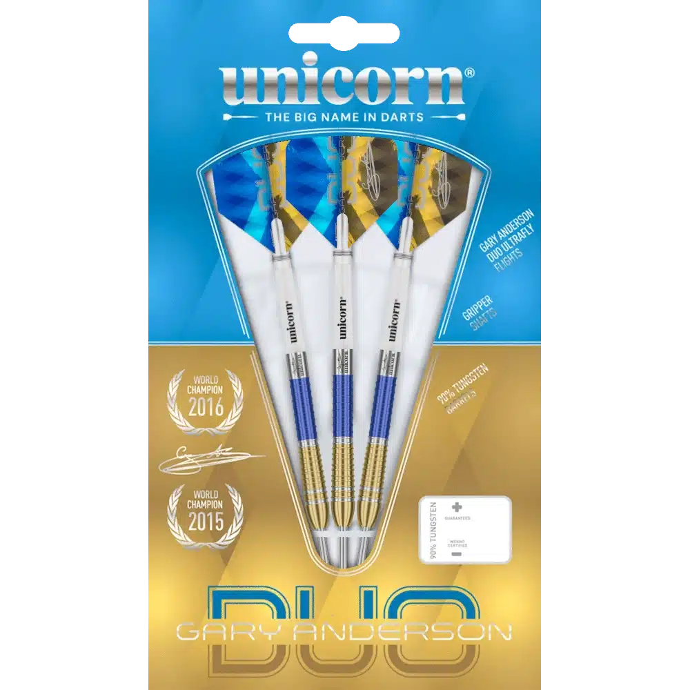 Unicorn Gary Anderson Phase 6 Duo Steel Tip Darts 90%