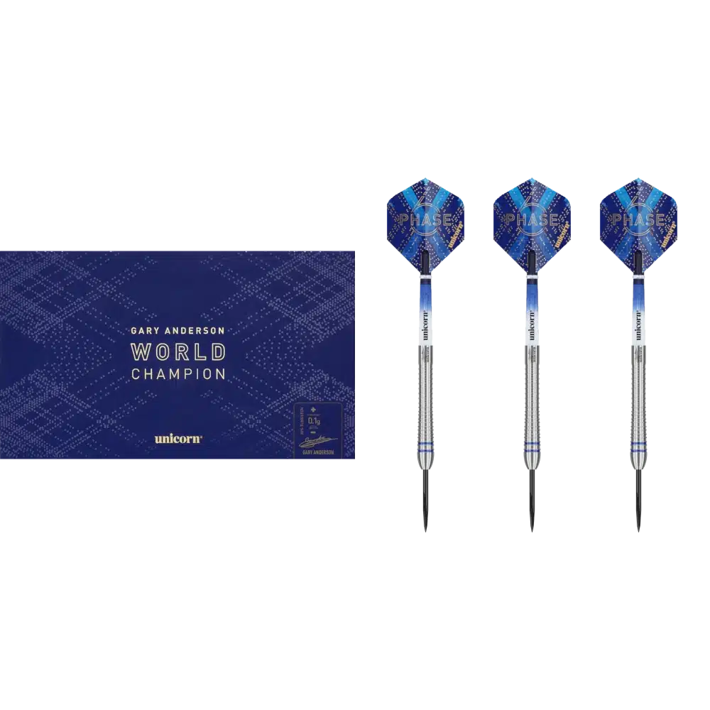 Unicorn Gary Anderson Phase 6 Steel Tip Darts 90%