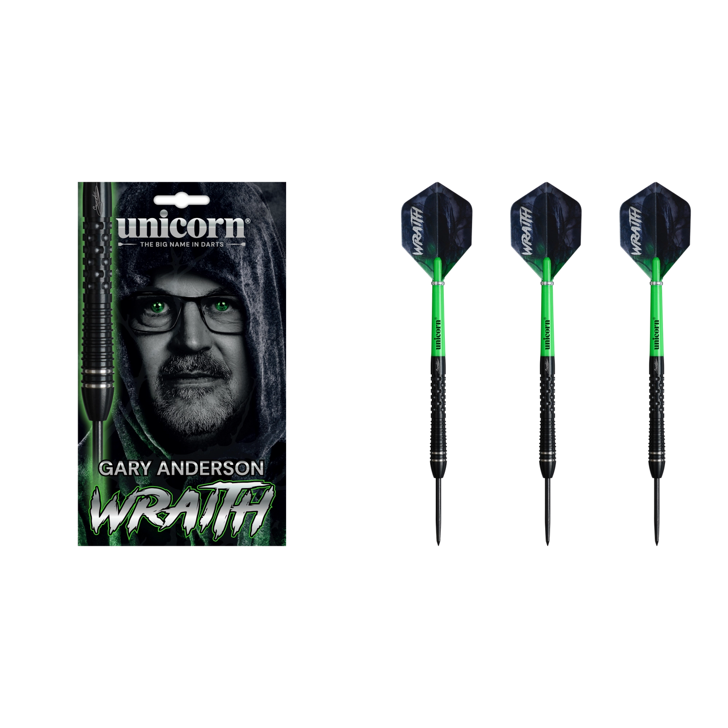 Unicorn Gary Anderson Phase 6 Wraith Steel Darts 90%