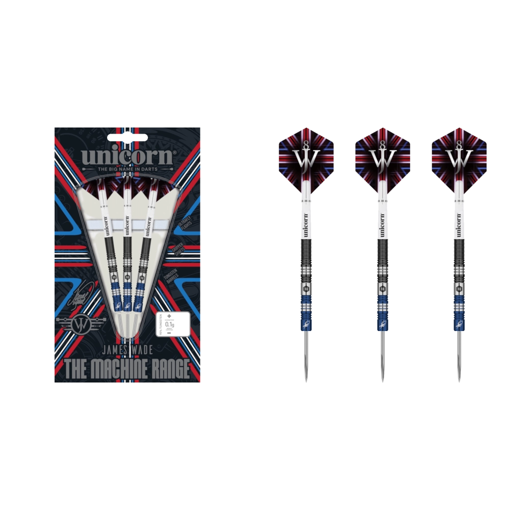 Unicorn James Wade Phase 2 Two Tone Steel Tip Darts 90%