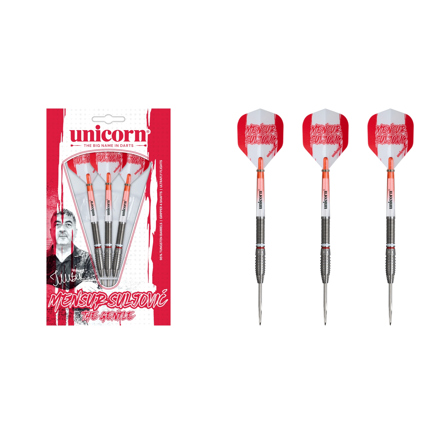 Unicorn Mensur Suljovic Steel Dart 90%