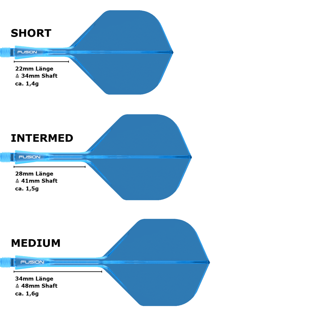 Winmau Fusion Standard No.2 Flight Shaft System Blue