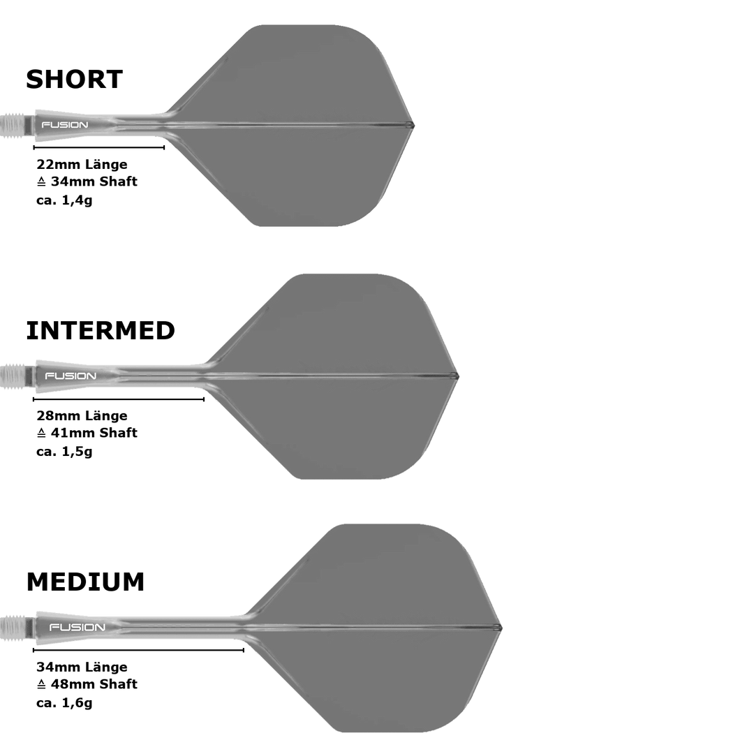 Winmau Fusion Standard No.2 Flight Shaft System Grey