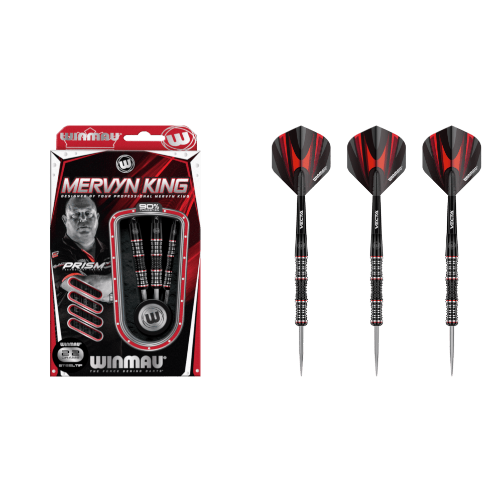 Winmau Mervyn King "King" SE Steel Tip Darts 90%