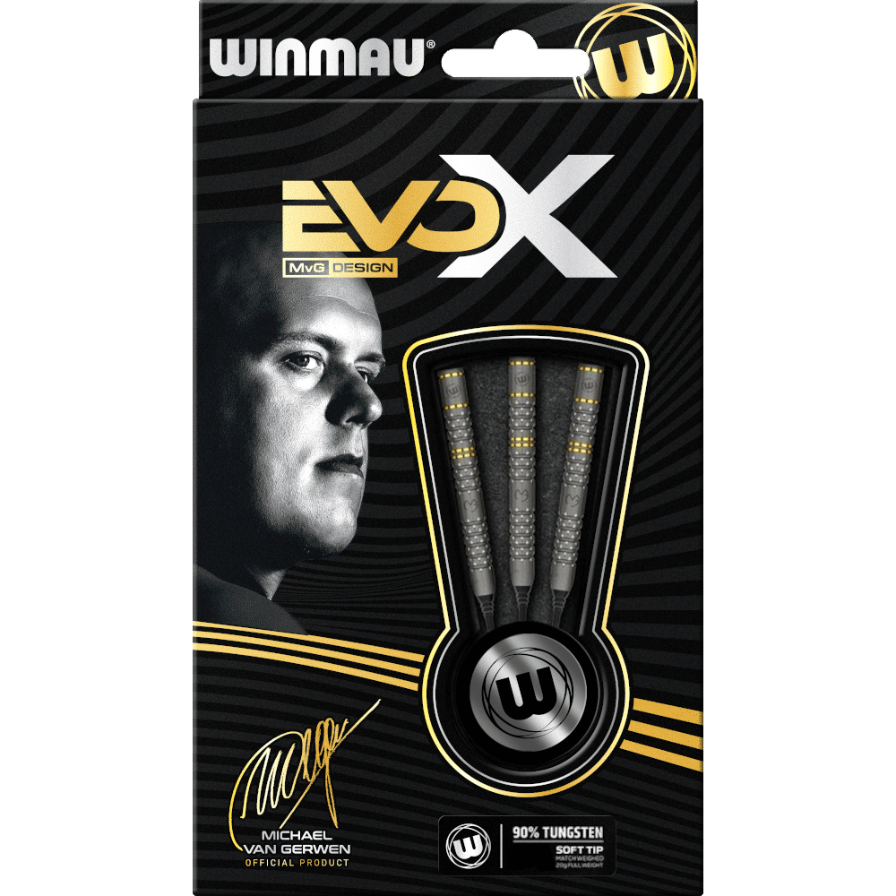 Winmau Michael van Gerwen EvoX Soft Tip Darts 90%