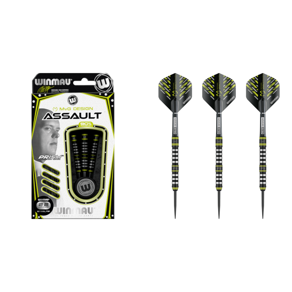 Winmau Michael van Gerwen "MvG" Assault Steel-Tip Darts 90%