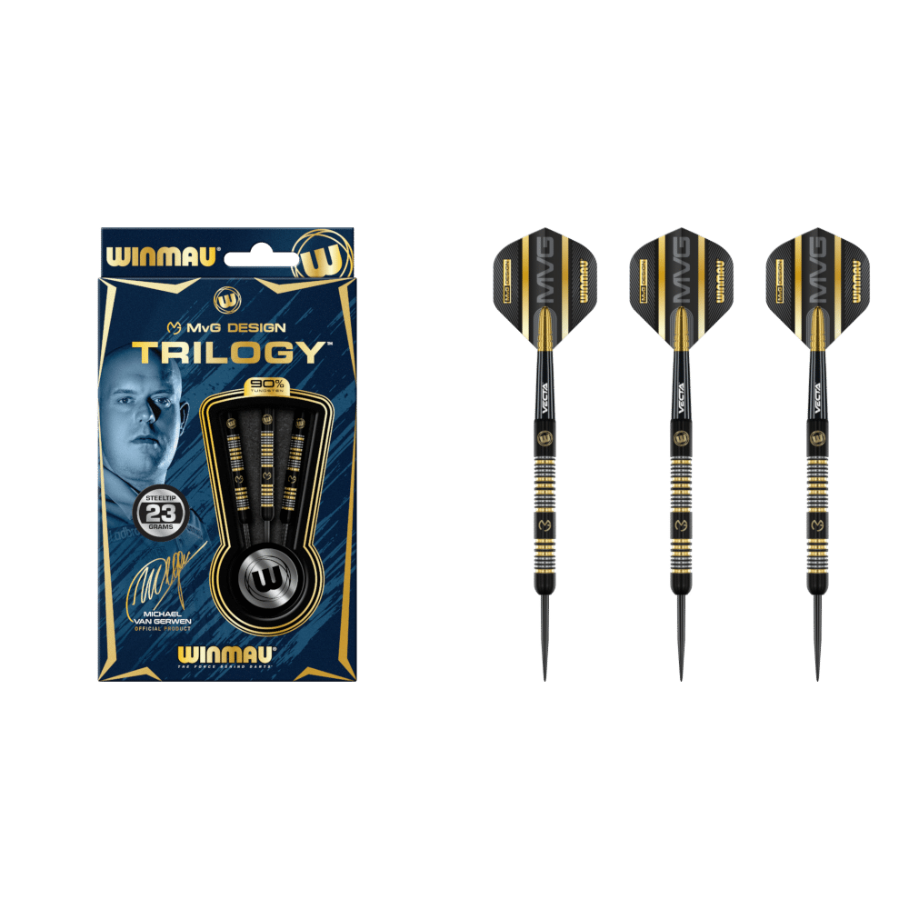 Winmau Michael van Gerwen "MvG" Trilogy Steel Tip Darts 90%