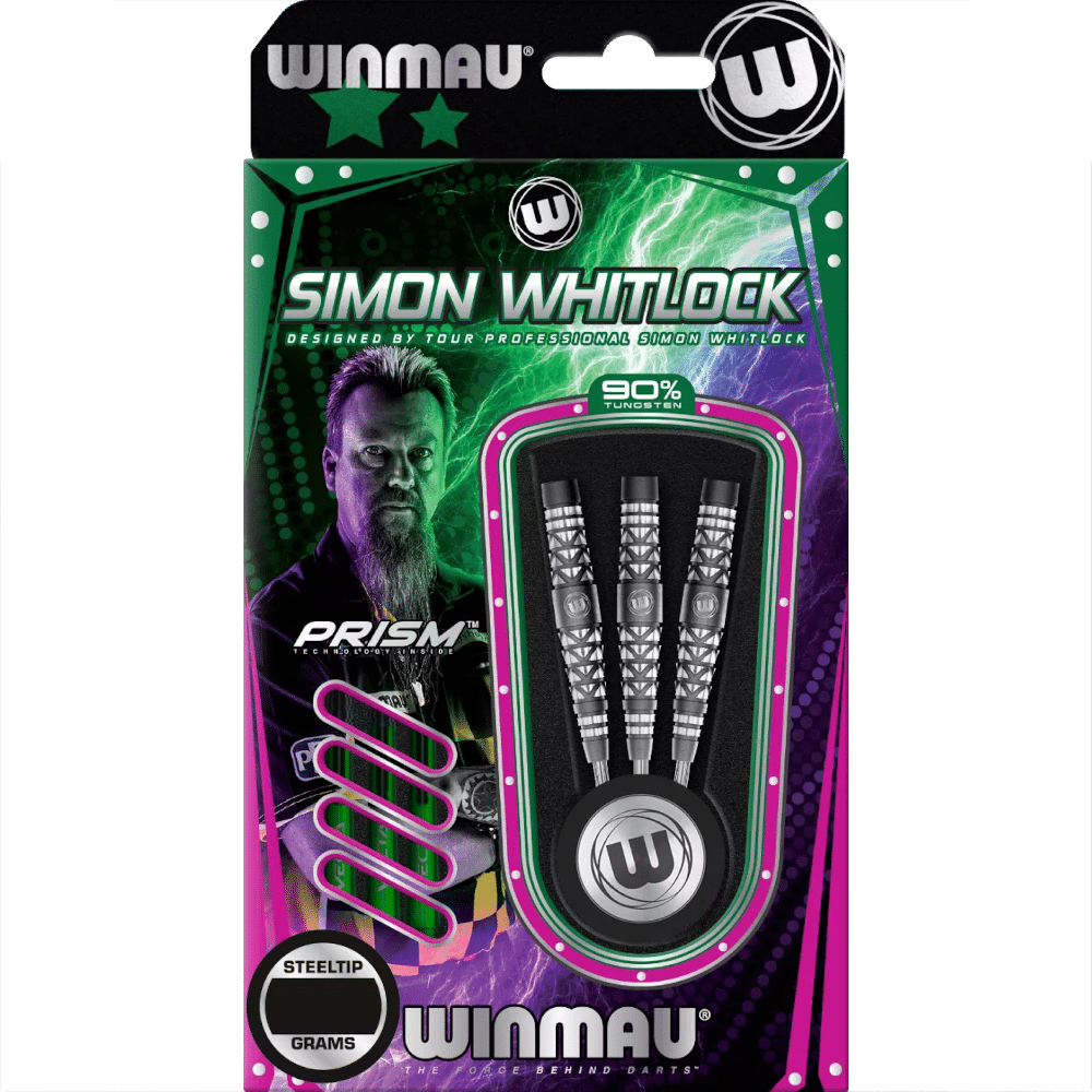 Winmau Simon Whitlock "Wizard" Atomised Steel Tip Darts 90%