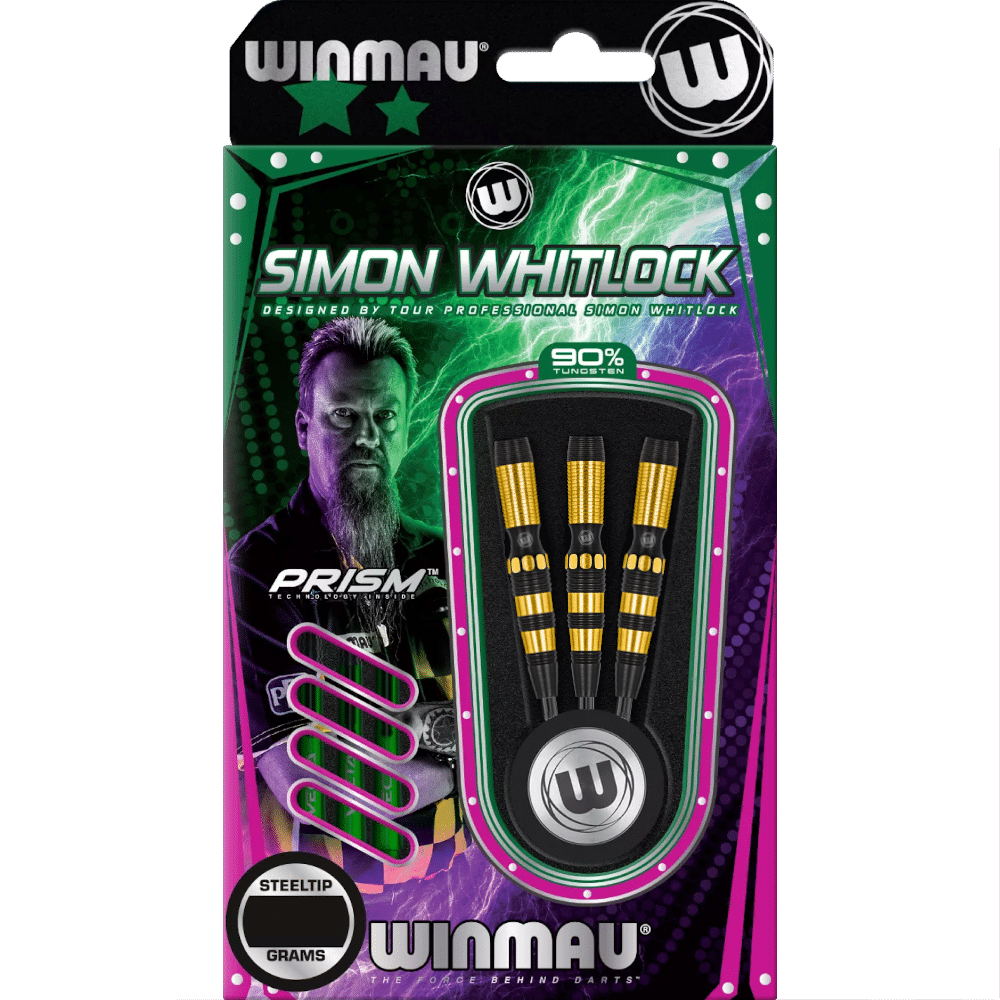 Winmau Simon Whitlock "Wizard" Dynamic SE Steel Tip Darts 90%