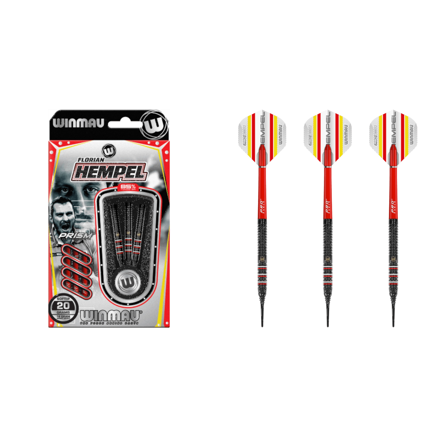 Winmau Florian Hempel Pro Series Soft Tip Darts 85%