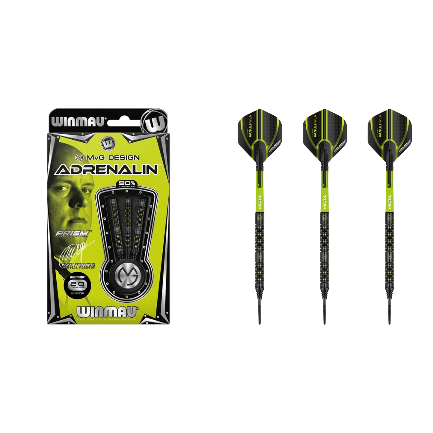 Winmau Michael van Gerwen "MvG" Adrenalin Softdart 90%