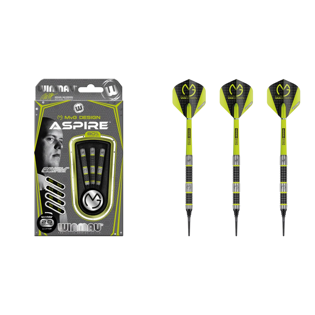 Winmau Michael van Gerwen "MvG" Aspire Soft Tip Darts 80%