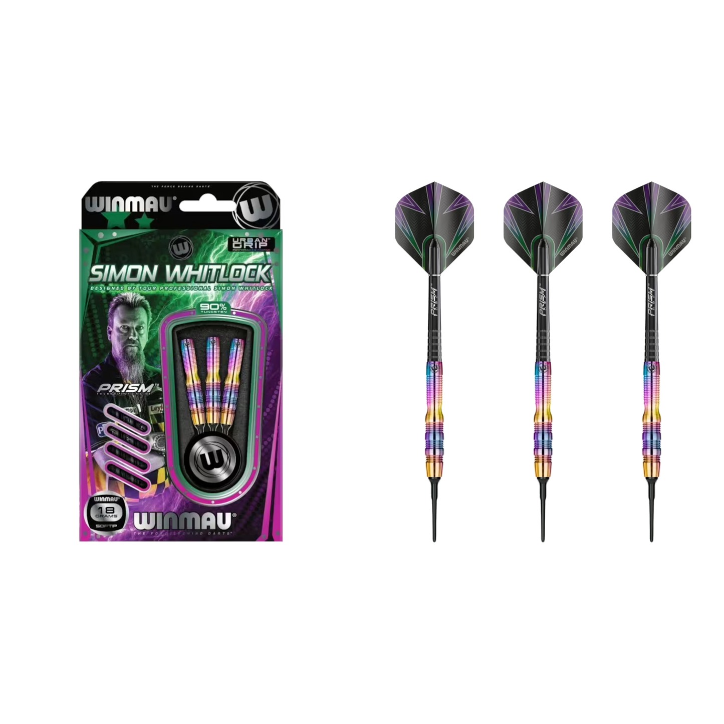 Winmau Simon Whitlock "Wizard" Soft Tip Dart 90%