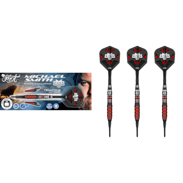 Shot Michael Smith Tenacious Softdart 90% - What's in the Box