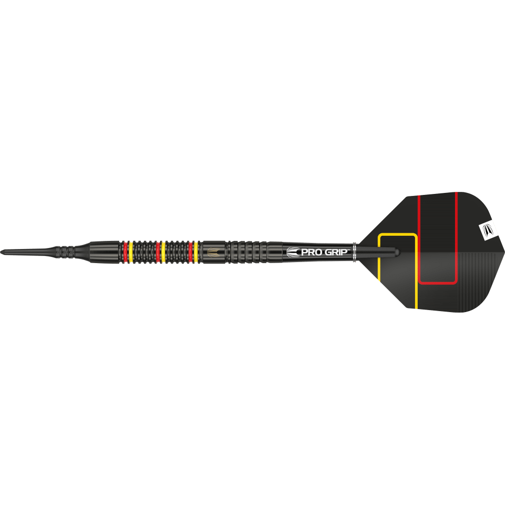 Target Gabriel Clemens Black Softdart 80% - Seitenansicht