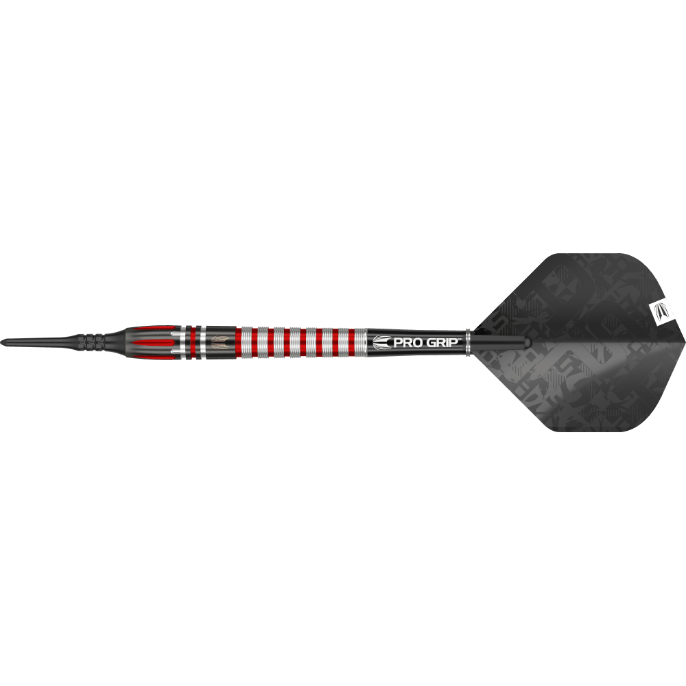 Target Nathan Aspinall Black Softdart 90% - Seitenansicht