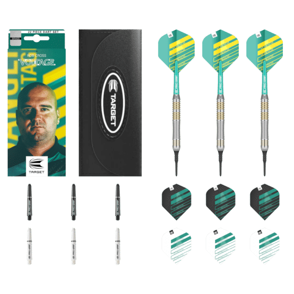 Target Rob Cross Softdart Brass - What's in the Box