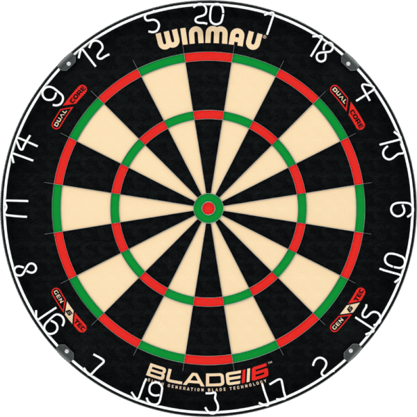 Winmau Blade 6 Triple Core Dartboard - Front