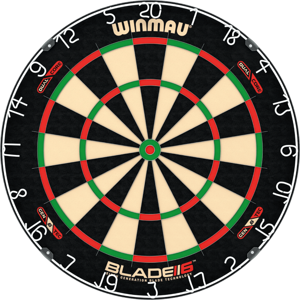 Winmau Blade 6 Triple Core Dartboard - Front