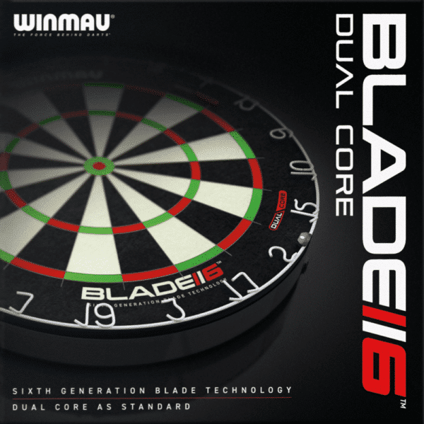 Winmau Blade 6 Dual Core Dartboard - Package