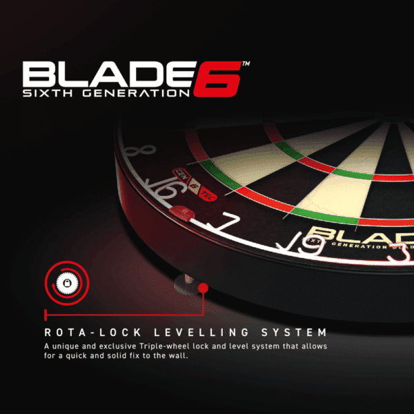 Winmau Blade 6 Dual Core Dartboard - Rota Lock