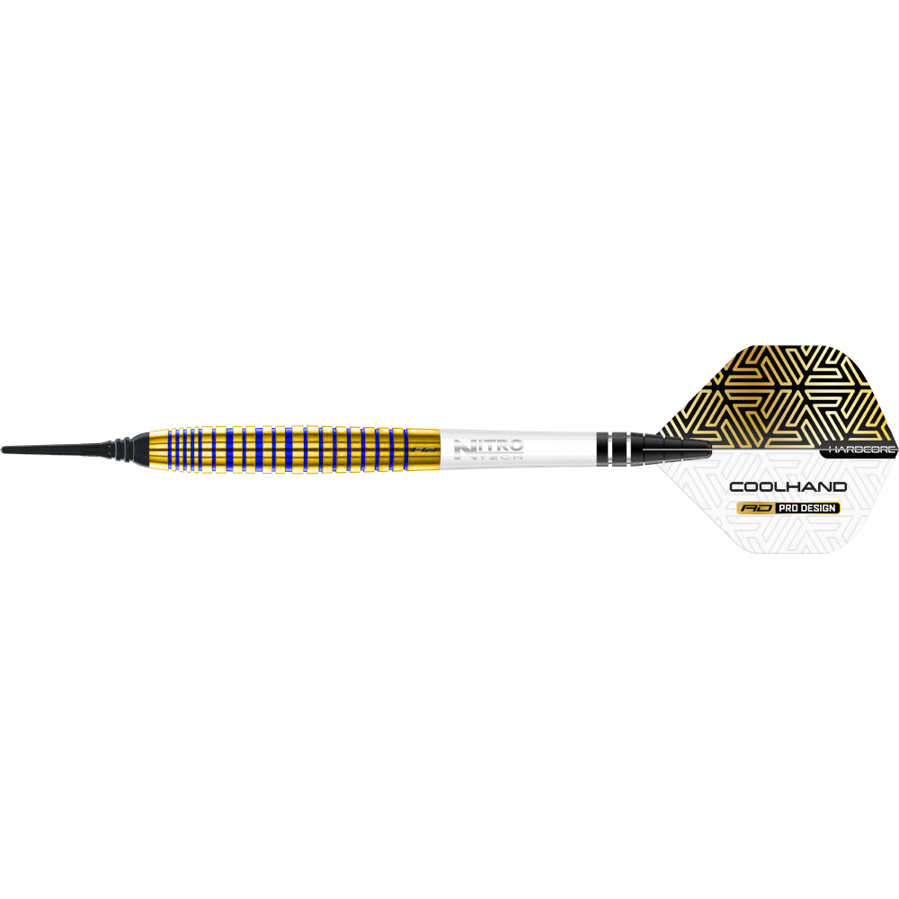 Red Dragon Luke Humphries "Coolhand Luke" TX3 Gold SE Softdart 90% - Seite