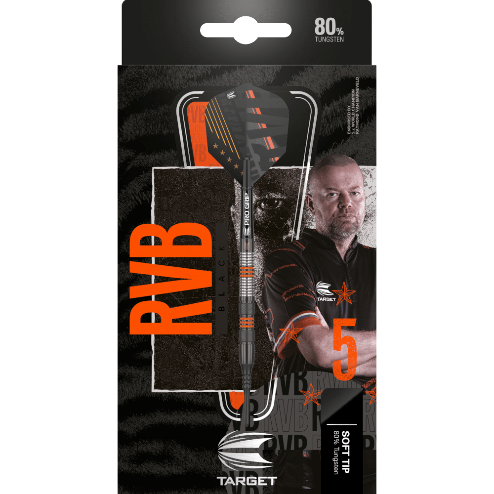 Target Raymond Van Barneveld Black Softdart 80% - Package