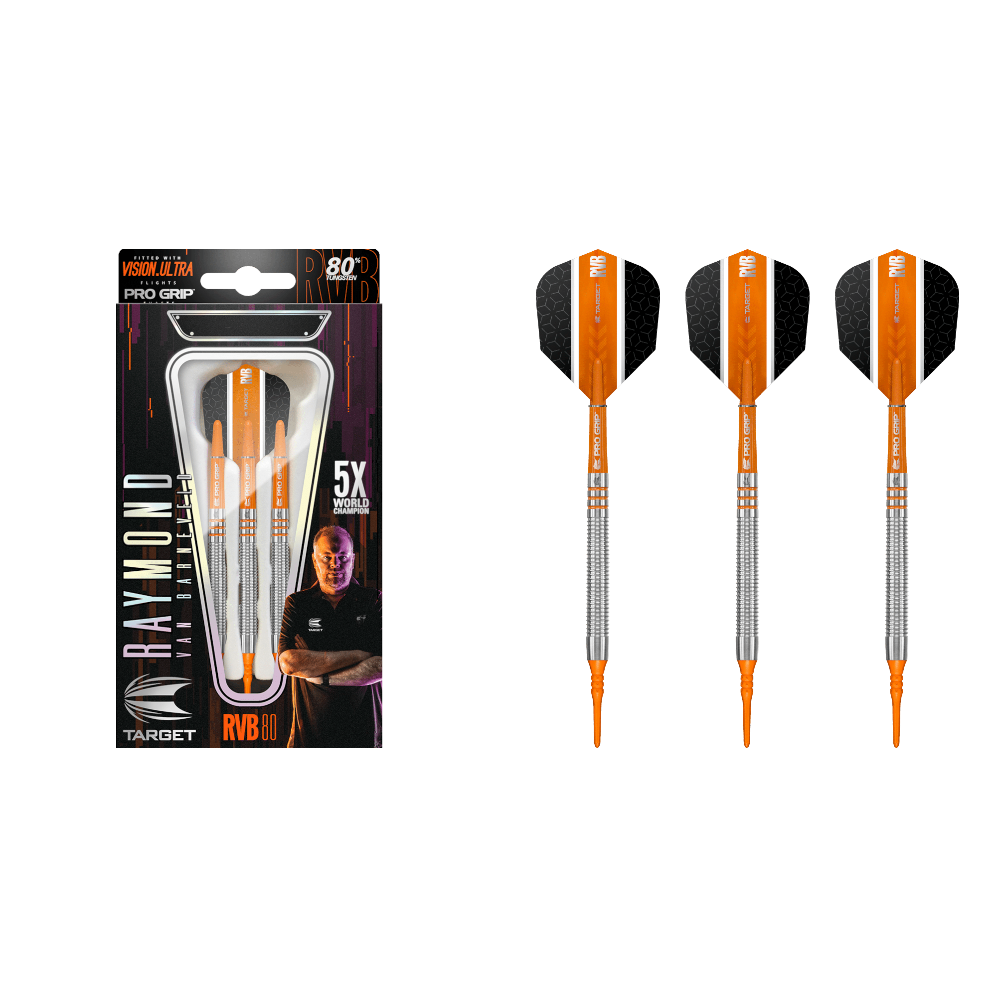 Target Raymond Van Barneveld Softdart 80% - What's in the Box