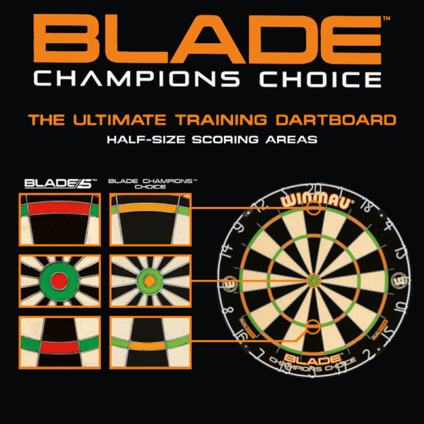 Winmau Champions Choice Dual Core Dartboard - smaller Segments