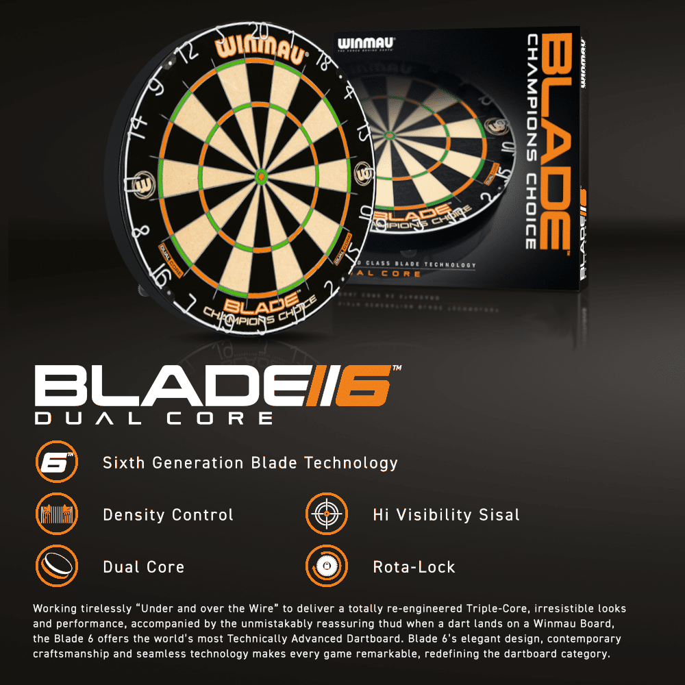 Winmau Champions Choice Dual Core Dartboard - Info