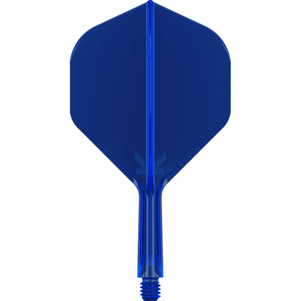 Target K-Flex Flight Shaft System - Schaft System mit integrierten Flights - Transparent Blau Short No 2