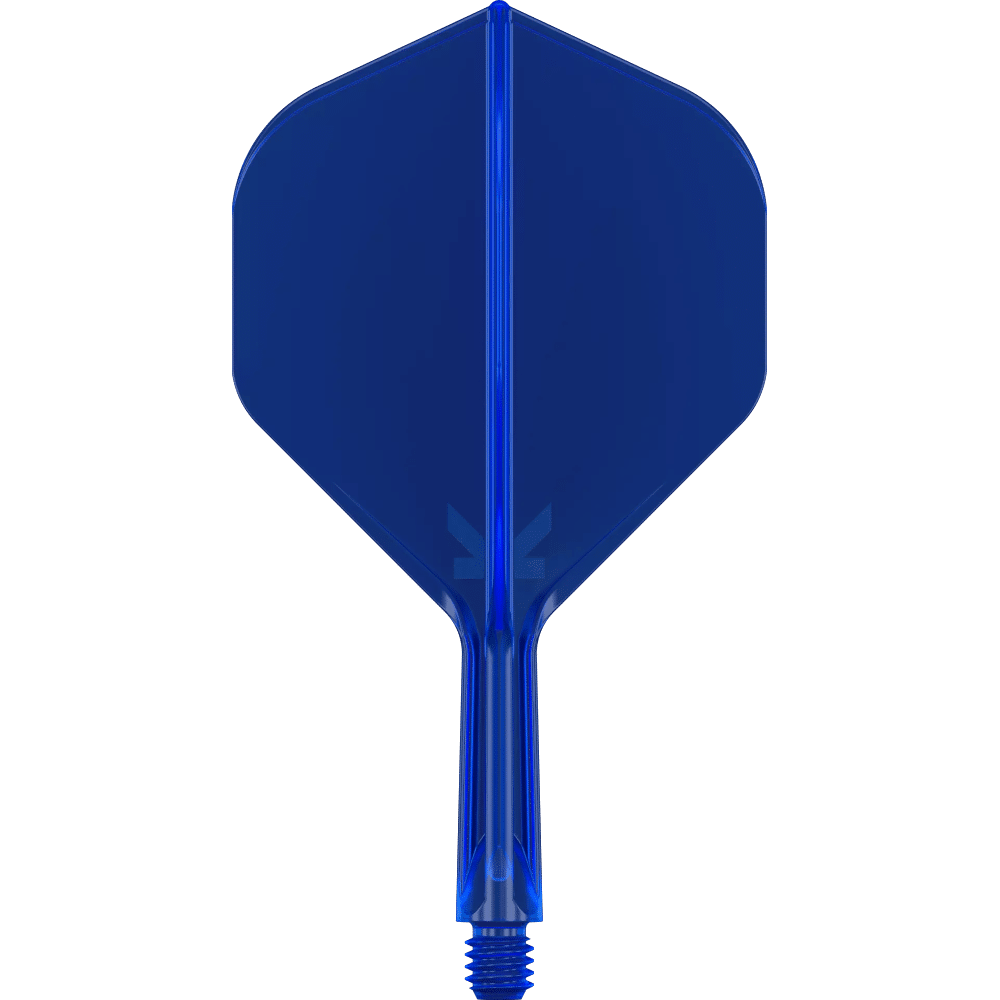 Target K-Flex Flight Shaft System - Schaft System mit integrierten Flights - Transparent Blau Short No 2