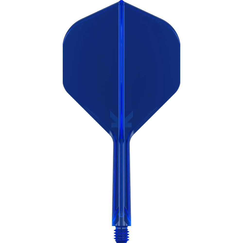 Target K-Flex Flight Shaft System - Schaft System mit integrierten Flights - Transparent Blau Inter No 2