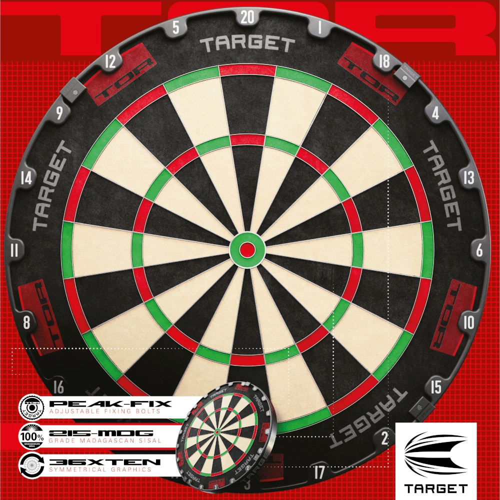 Target Tor Dartboard 2024 – Detailansicht der Verpackung