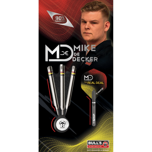 Bull's Mike de Decker Steeldart 90% - Package