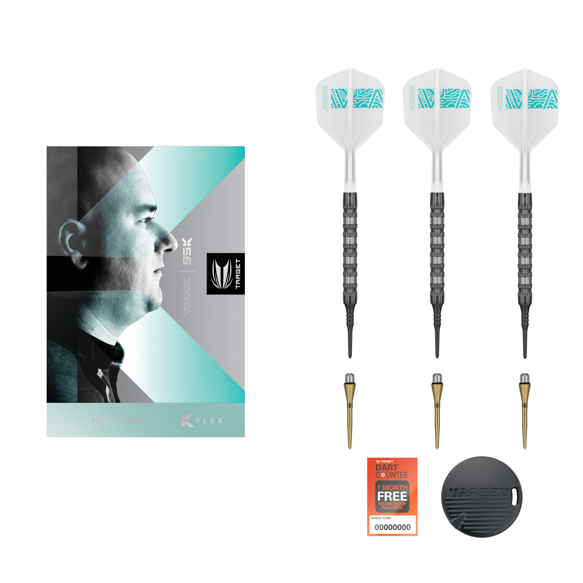 Target Rob Cross 95K Softdart - The Voltage - jetzt kaufen - online bestellen - WITB