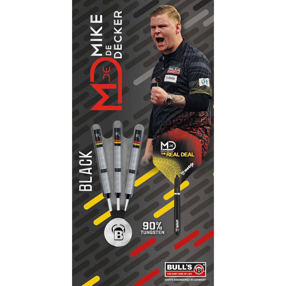 Bull's Mike de Decker Black Steeldart 90% - Package