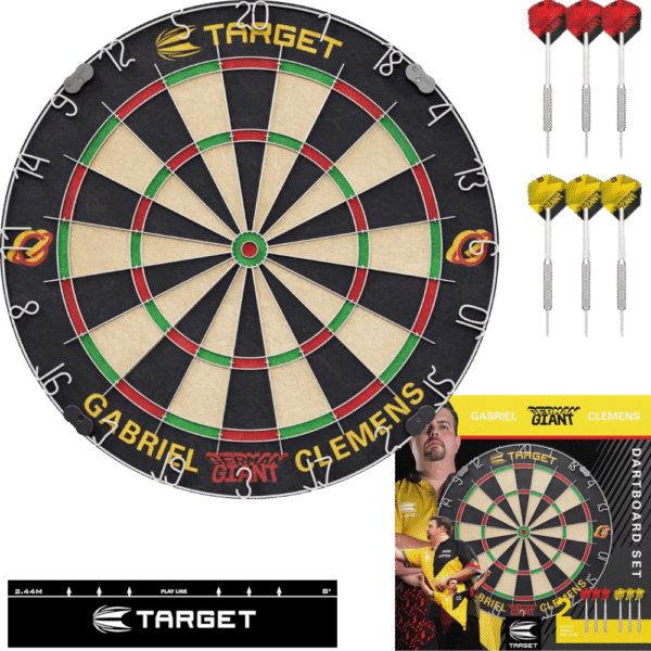 Target Gabriel Clemens Dartboard + 2 Dartsets - What's in the box