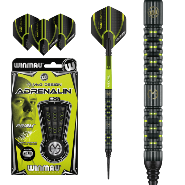 Winmau Michael van Gerwen Adrenaline - Steel - MVG - Seitenansicht