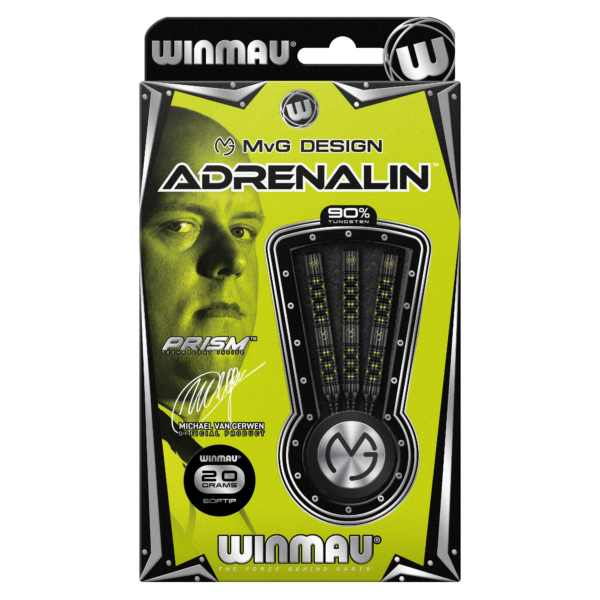 Winmau Michael van Gerwen Adrenaline - Steel - MVG - Pack