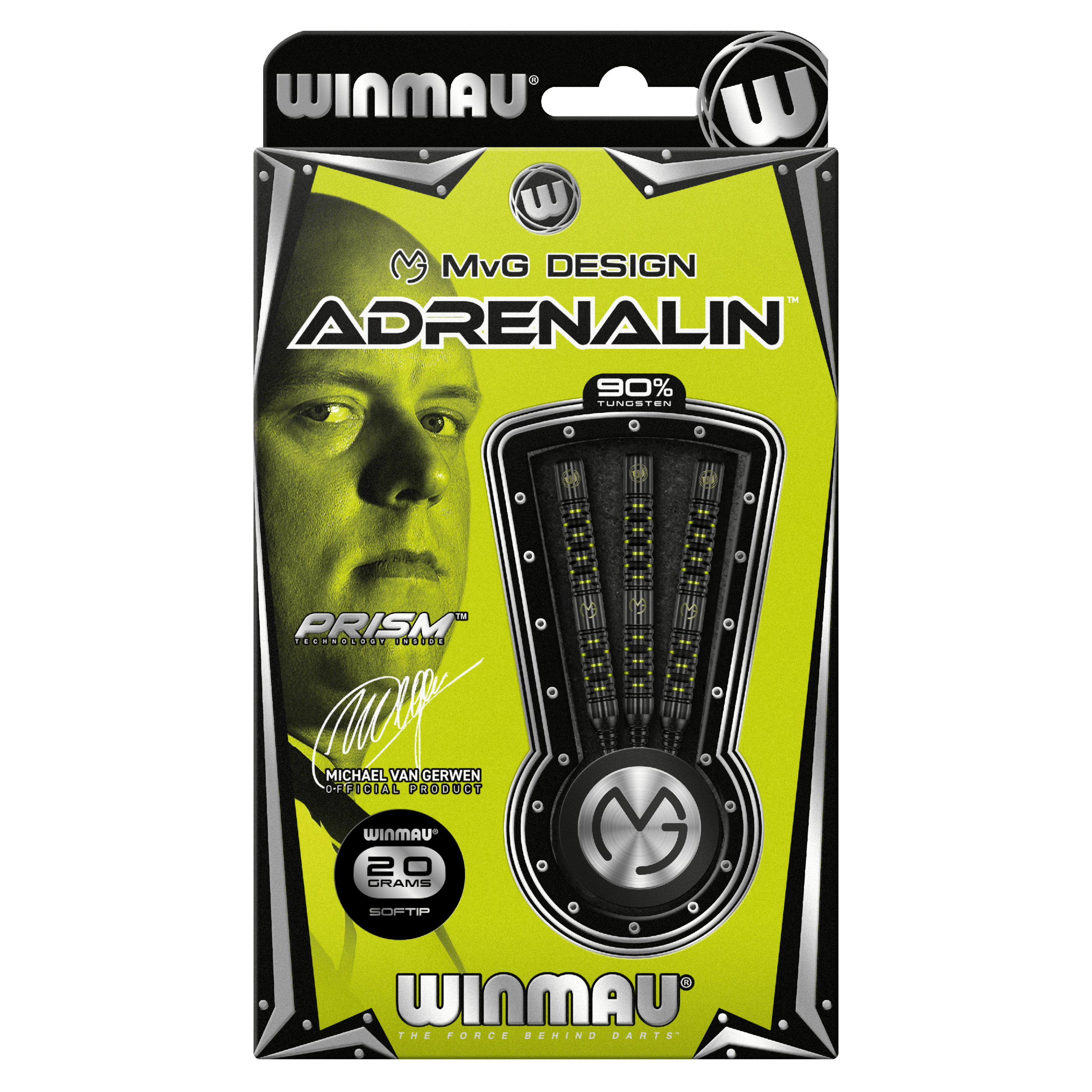 Winmau Michael van Gerwen Adrenaline - Steel - MVG - Pack